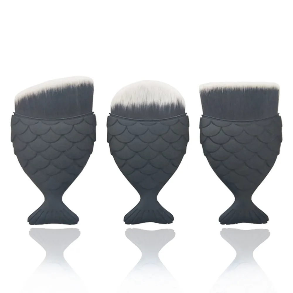 1 шт. Кисть для макияжа рыбий хвост разные формы Косметическая в виде рыбной чешуи