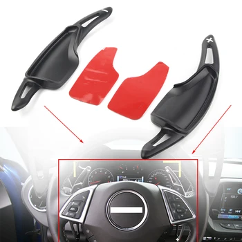 

Black Car Steering Wheel Shift Paddle Shifter Extension For Chevrolet Camaro 2016 2017 2018