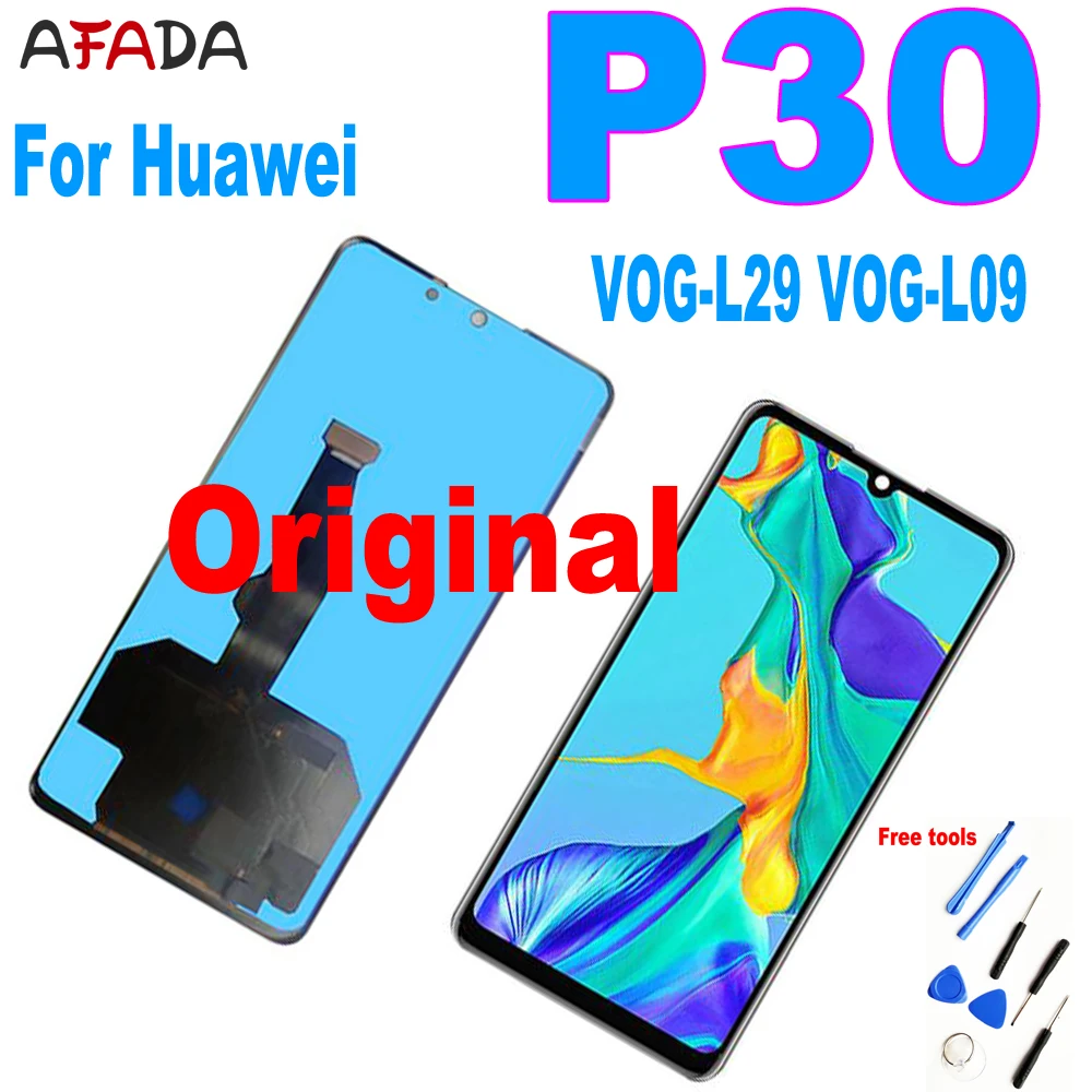 

Original 6.1" Display Replacement for Huawei P30 LCD Touch Screen Digitizer Assembly ELE-L29 ELE-L09 ELE-AL00 VOG-L29 VOG-L09 LC