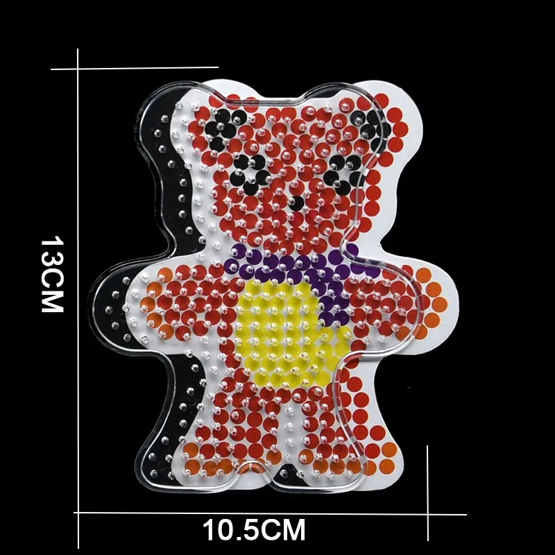 2020 Puzzle Pegboards Patterns Templates & Ironing Paper  White Plastic Tweezers for 5mm Hama Beads 3D  Toys  Children 27