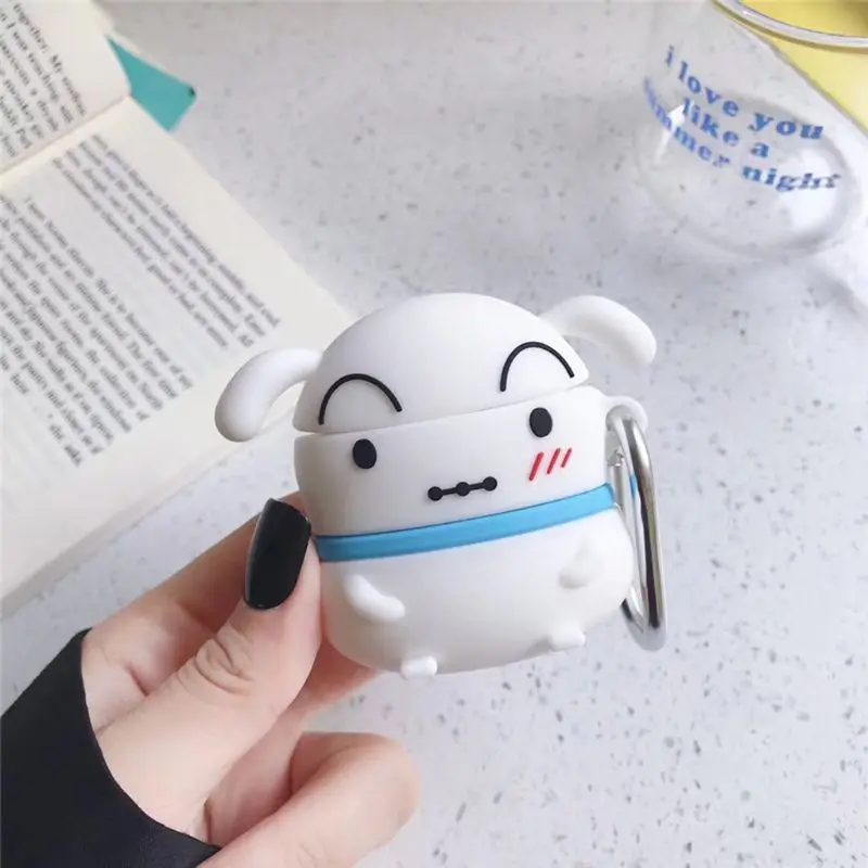 Soft Silicone Protective Case Lovely Dog Full Cover Protector for Airpods 1/2