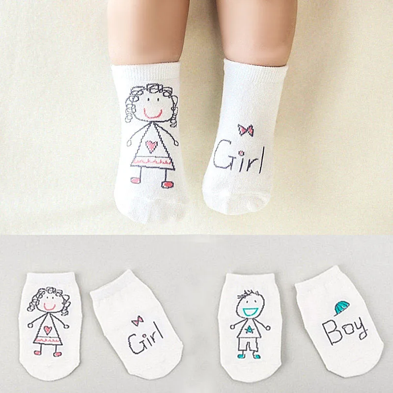 Хлопковые носки для малышей милые тапочки на весну осень и зиму новорожденных 0 12