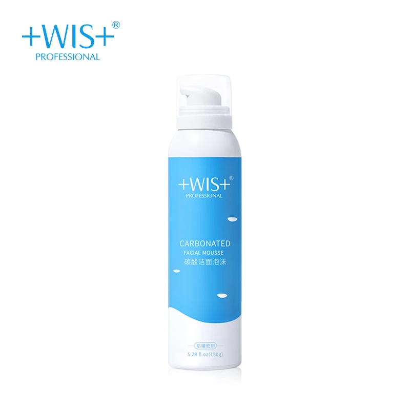 

WIS carbonated facial mousse Deep cleansing pores hydrating mild oil control amino acid facial cleanser