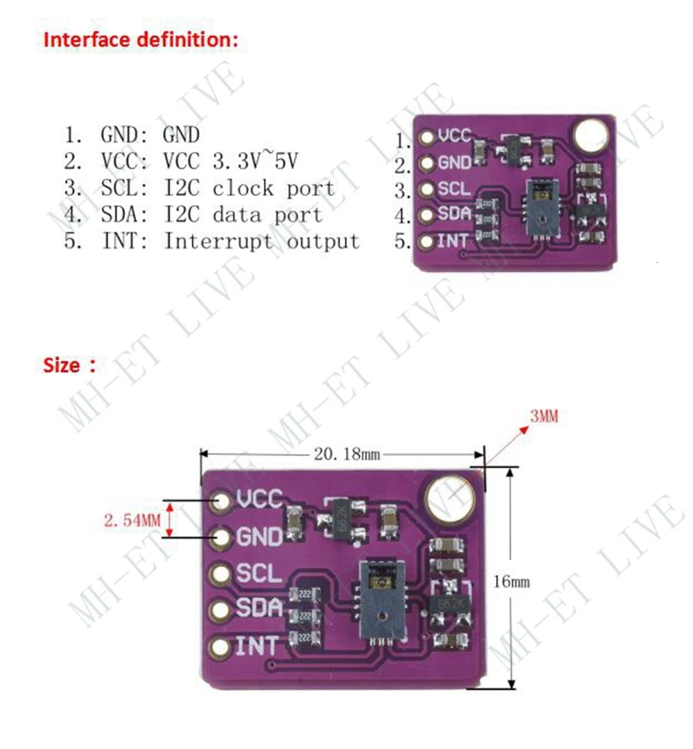 TZT PAJ7620U2 различные распознавания жестов сенсор модуль для Arduino встроенный 9 жестов IIC интерфейс Интеллектуальное распознавание