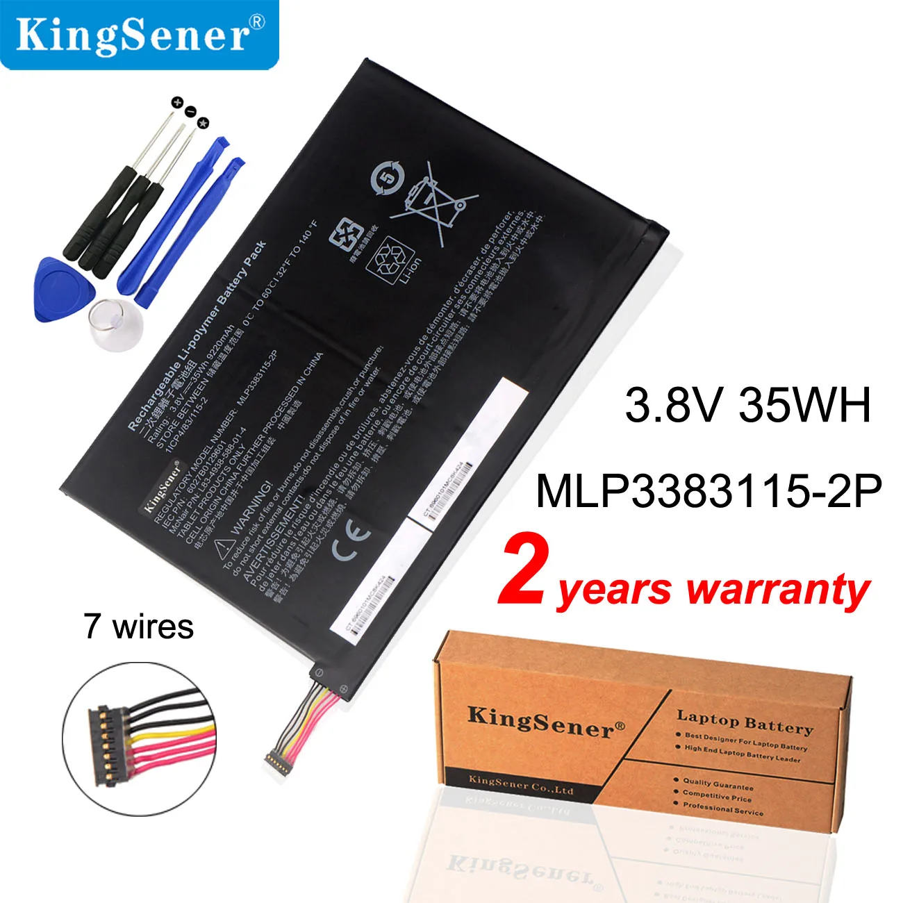 Kingsener Mlp33831152p Bateria para hp Pavilion x2 10-j013tu 10-j014tu J024tu 10-j025tu 10-k000ng 10-n003tu Mh461171 789609001
