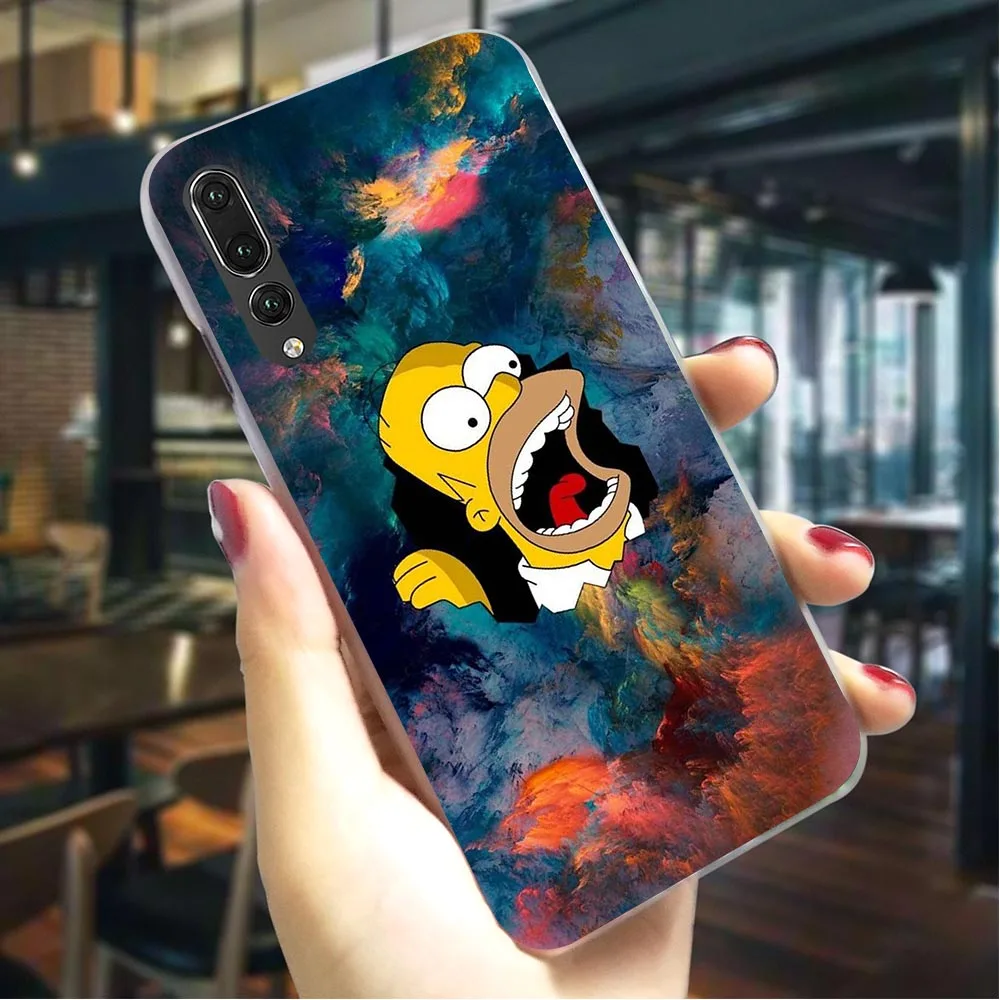 Чехол для телефона huawei P Smart 2019 аниме Симпсоны чехол P9 Lite Mini/2017 P10 20 30 Pro Z mate 10