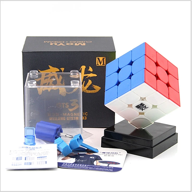 MoYu Weilong GTS3 M Магнитный 3x3x3 скоростной куб GTS 3 M 3x3 Магнитный пазл Magic cubo WEILONG 3x3 GTS 3 m Магнитный куб
