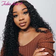 Ali Julia волосы 360 кружевные передние парики бразильские кудрявые Remy человеческие волосы парик 150% 180% плотность швейцарские кружевные передние
