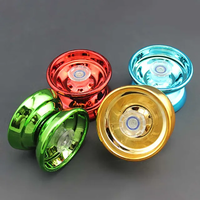 4 Colors Kids Magic Yoyo Responsive High-speed Aluminum Alloy Yo-yo CNC Lathe with Spinning String for Boys Girls Children 2