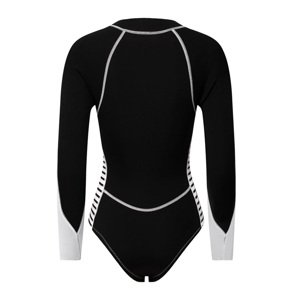 2MM Neoprene Wetsuit Women One Piece Long Sleeve Scuba Diving Wet Suit Swimsuit Rash Guard