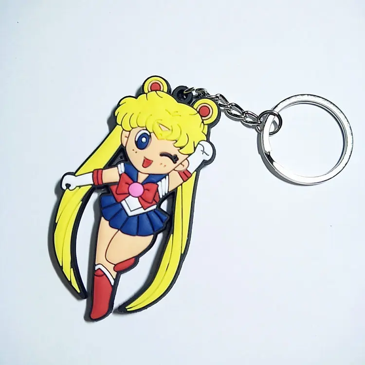 Красивая девушка брелок с воином воды Bingyue брелок Usagi кулон Япония мультфильм Силиконовые Ювелирные Изделия