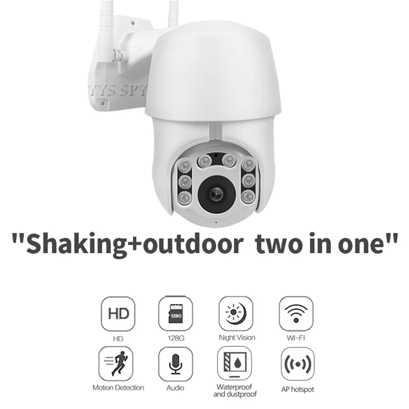Купольная камера с Wi Fi IP PTZ CCTV 6 IR светодиодный IP66 водонепроницаемый 2