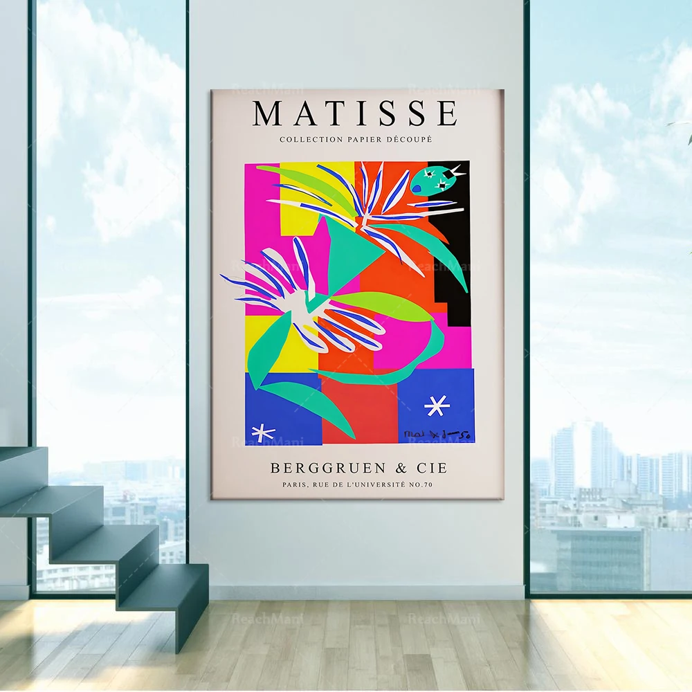

Affiche de l’exposition Henri Matisse, Papiers Decoupes, Affiche Henri Matisse, Affiche d’art mural