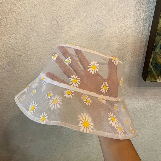 Transparent Daisy Sun Cap  2