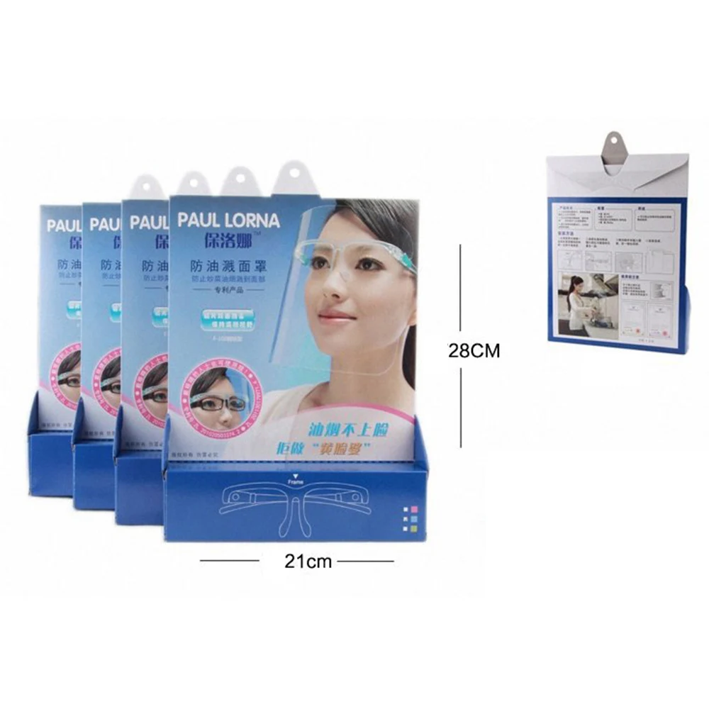 Полнолицевая прозрачная маска чехол для лица противотуманный прозрачный