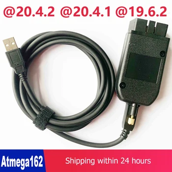 VAG COM 20.4.2 VAGCOM 20.4.1 HEX V2 HEX cable FOR VW AUDI Skoda Seat VAG 19.6.2 ATMEGA162+16V8+FT232RQ Multi-languages