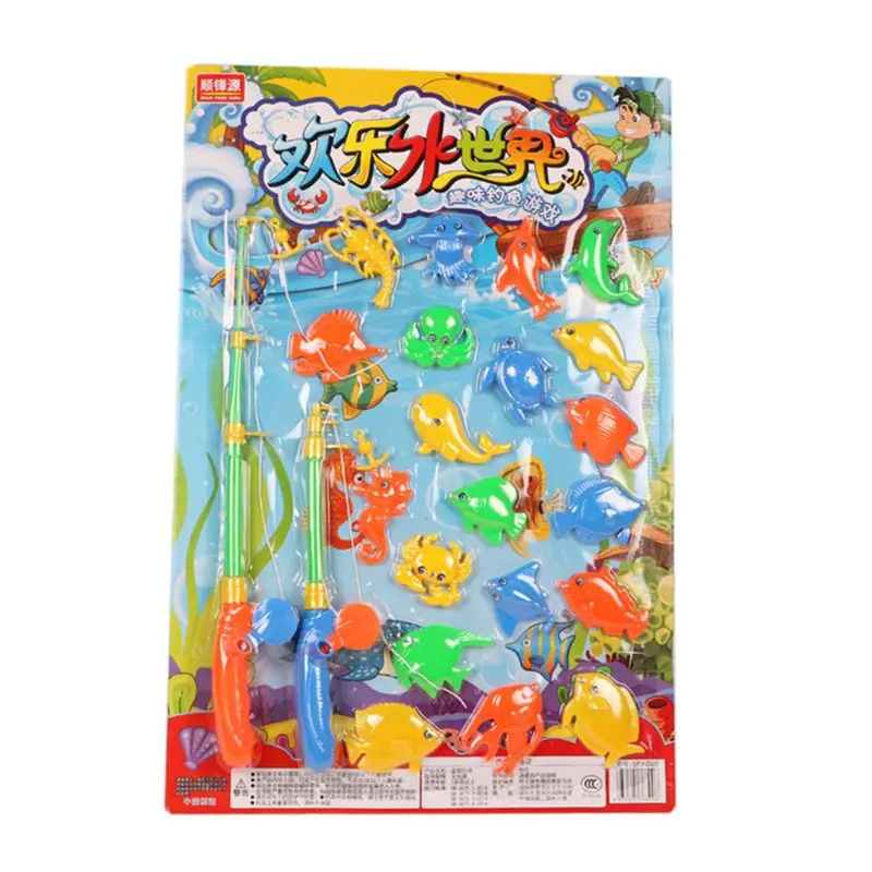Магнитная игра для рыбалки, детская игрушка для купания, Набор для игры в сад и бассейн, 72XC