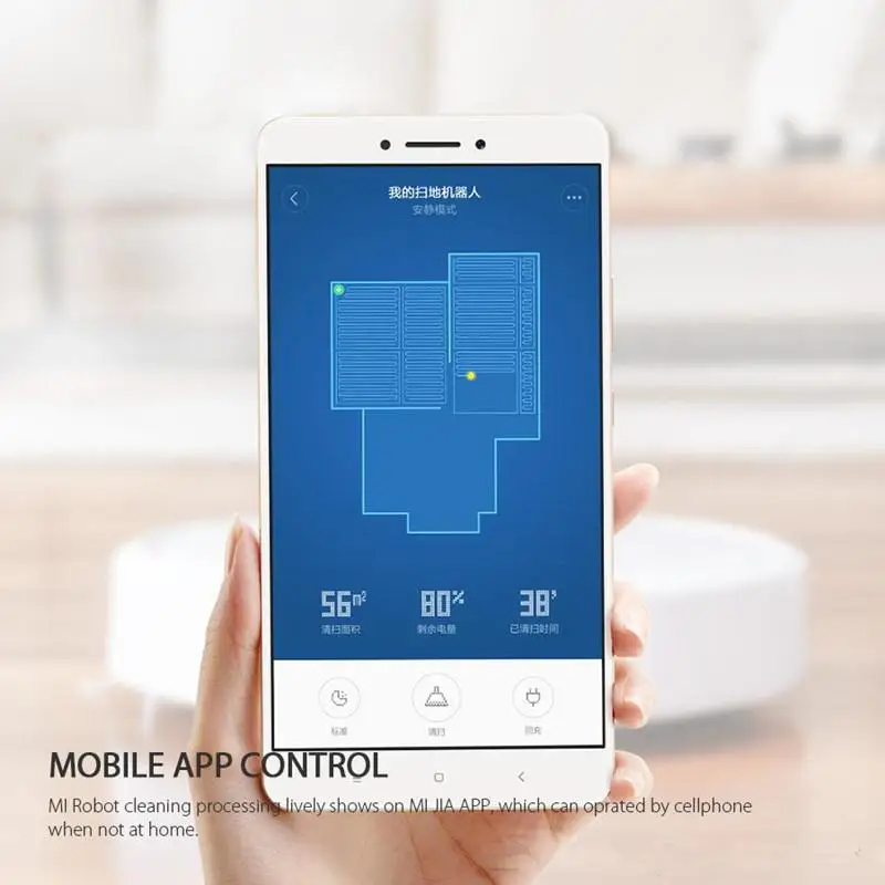 XIAOMI MIJIA MI Robot Vacuum Cleaner For Home Filter Dust Sterilize 1800PA Automatic Sweeping Smart Planned WIFI APP Remote