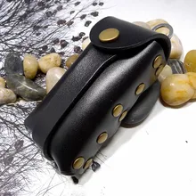 

Blongk General Car Key Bag Hand-made Genuine Leather Drawstring Car Key Case Men Women MC-TY