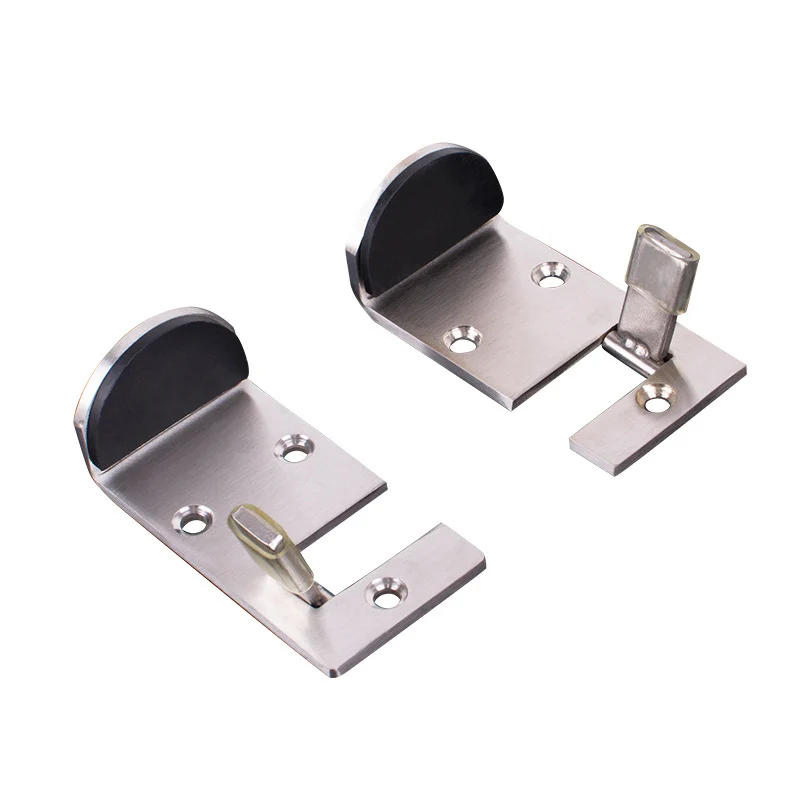 Thickened stainless steel door stop Hidden Door Holders Catch locator floor mounting comercierial door clamp urniture Hardware