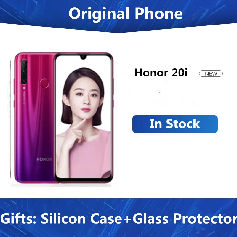 Оригинальный телефон Honor 20i 4G LTE Android 710 9 0 дюйма 2340X1080 6 ГБ ОЗУ 21 Гб ПЗУ 256 МП сканер