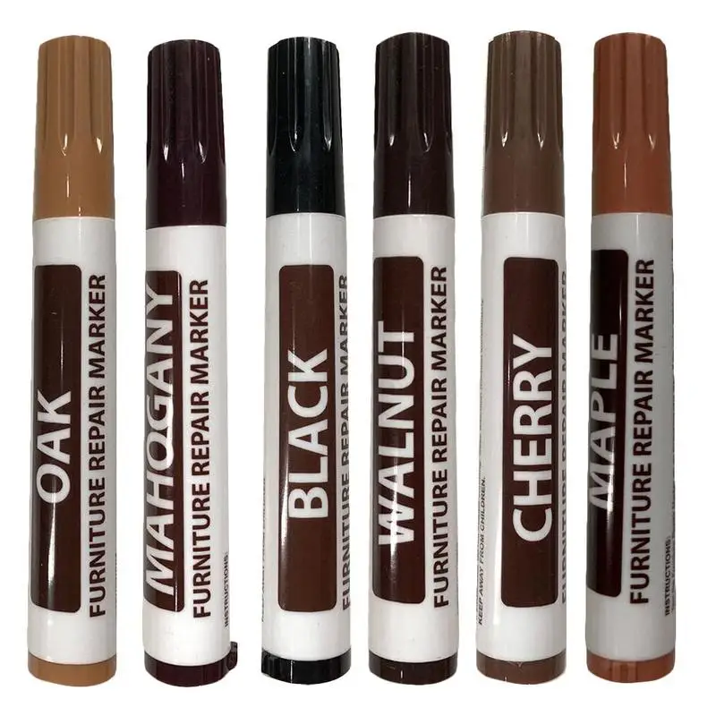 6 цветов деревянная мебель пол ремонтный Маркер ручки Скатерти картина маркер