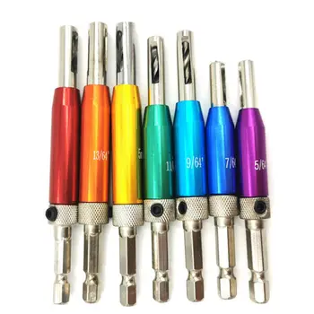 

Self Centering Hinge Hardware Woodworking Punch Drill Pilot Hole Opener DIY Tool