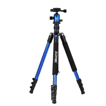 

ZOMEI Q555 SLR Tripod Lightweight Aluminum Alloy Portable Travel Camera Tripod DSLR Camera Carrying Case