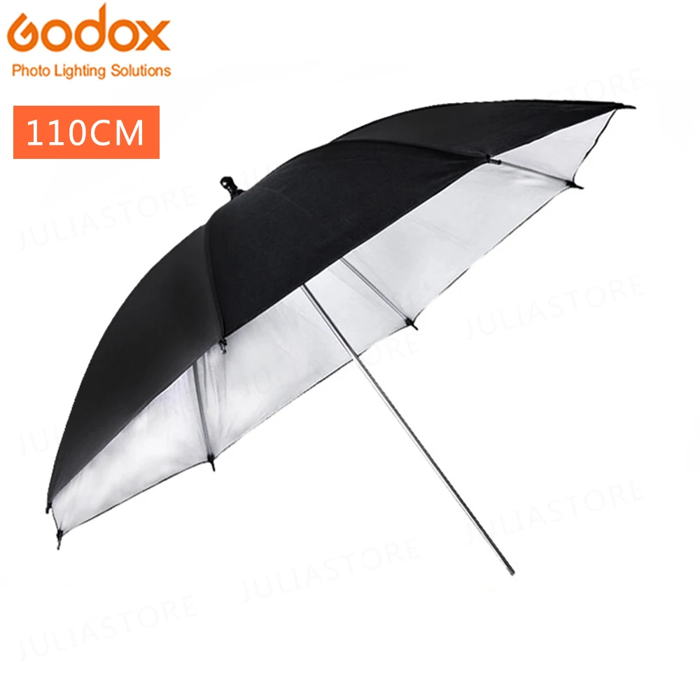 43 дюйма/110 см студийный светоотражатель черный, серебристый цвет отражающий зонт полезно в профессиональная студийная съемка