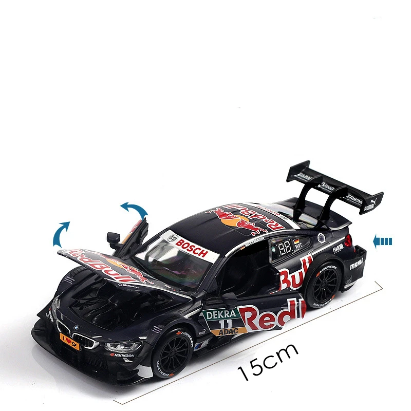  Scale 1:32 Apply Horse M4 DTM Alloy Metal Model Diecast Decorative Pattern Racing Sports Car Toys F