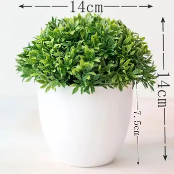 1pc Artificial Plants Bonsai Small Tree Pot Plants Flowers Ornaments Garden For Home Hotel Decor Fake Bonsai Decoration Pot O3Z7