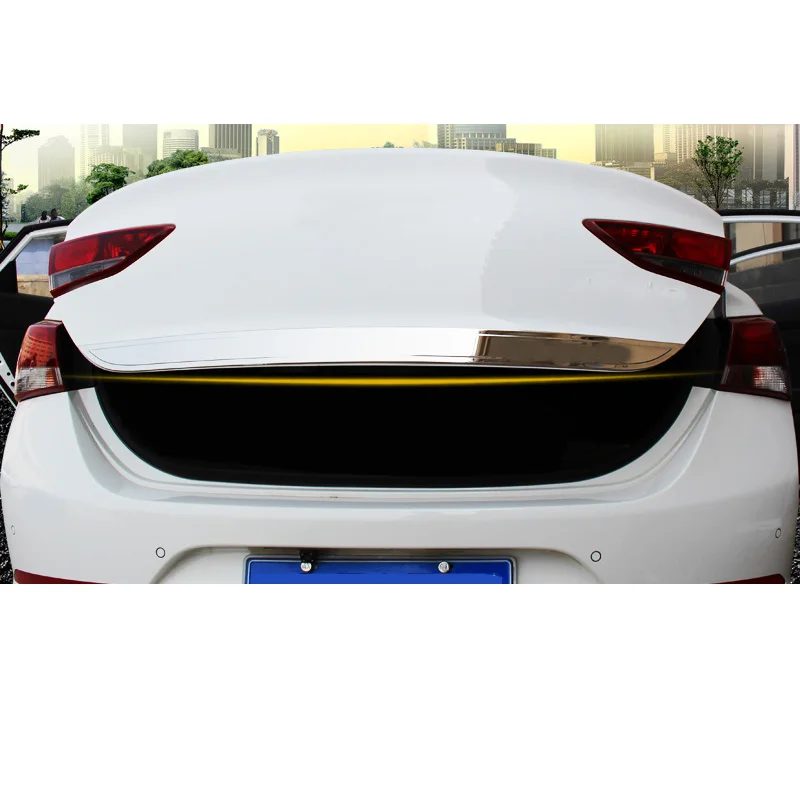 Lsrtw2017 для hyundai Solaris Verna автомобиля задние ворота планки декоративные Стайлинг интерьера аксессуары