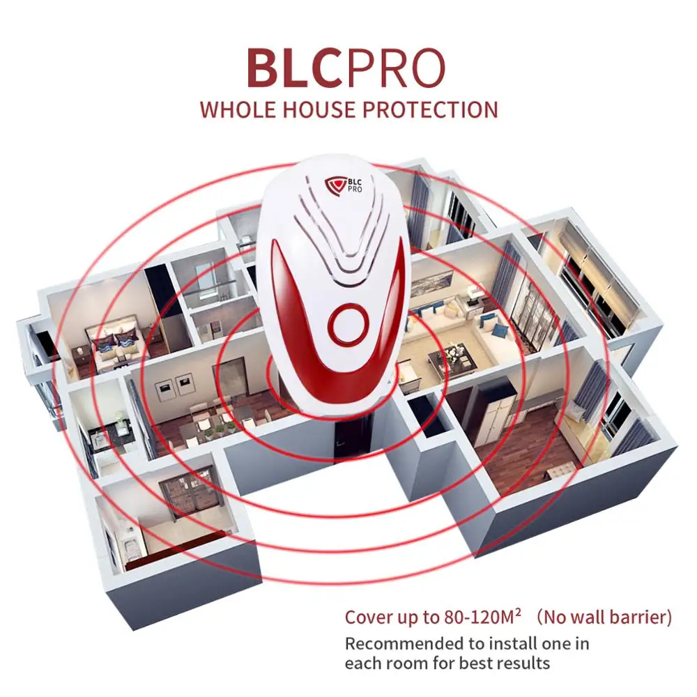 Ультразвуковой Отпугиватель вредителей BLCPRO электроника от москитов
