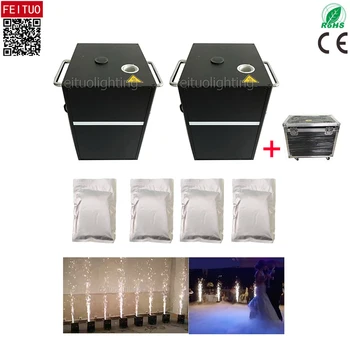 

2pcs with fly case+ powder 1-5 Meters 750w Wireless Remote Cold Spark Freworks Machine
