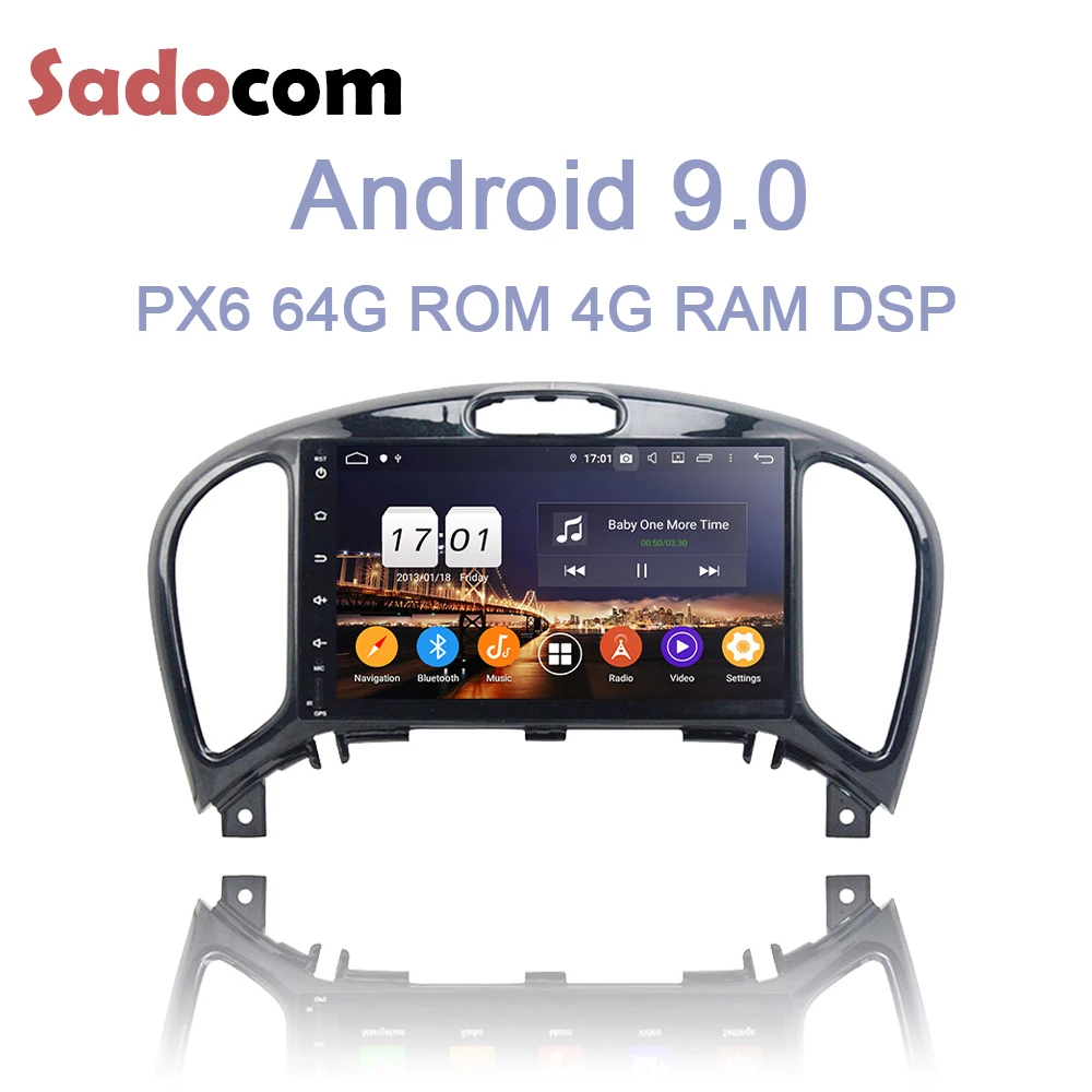 DSP ips TDA7851 2 din Android 9,0 для Nissan JUKE 2004- 4 Гб+ 64 Гб 8 ядерный автомобильный dvd-плеер gps ГЛОНАСС карта автоавторадио Bluetooth