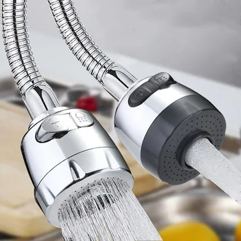

Adjustable Faucet Bubbler Tap water filter Nozzle 360 flexible tap Aerator diffuser universal saver adapter Kitchen accessories