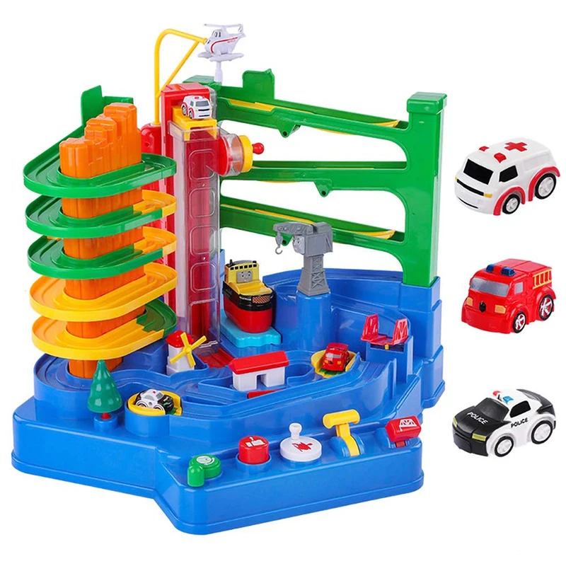 Big Type Plastic Manual Car Adventure Track Toys For Children Educational Simulation Parking Lot Toys Interactive Gift For Boy, арт. 4000135918123/4, цена 65 $, фото и отзывы