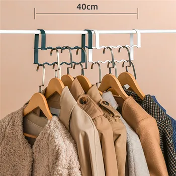 

Multi-port Plastic Clothes Support Drying Rack Hanger Holder Stand Multifunction Rotate Space Saving Storage Organizer