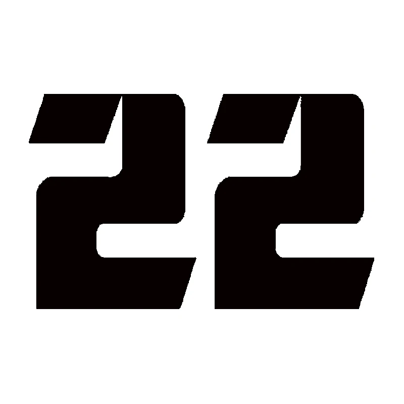 15*9,3 см наклейка для мотоцикла номер 22 Светоотражающая наклейка для автомобиля s Moto Авто Наклейка смешной винил JDM на автомобиль Стайлинг для yamaha suzuki - Color: Black