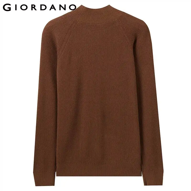 Giordano вязанная мужская кофта с высоким воротом имеется несколько цветовых