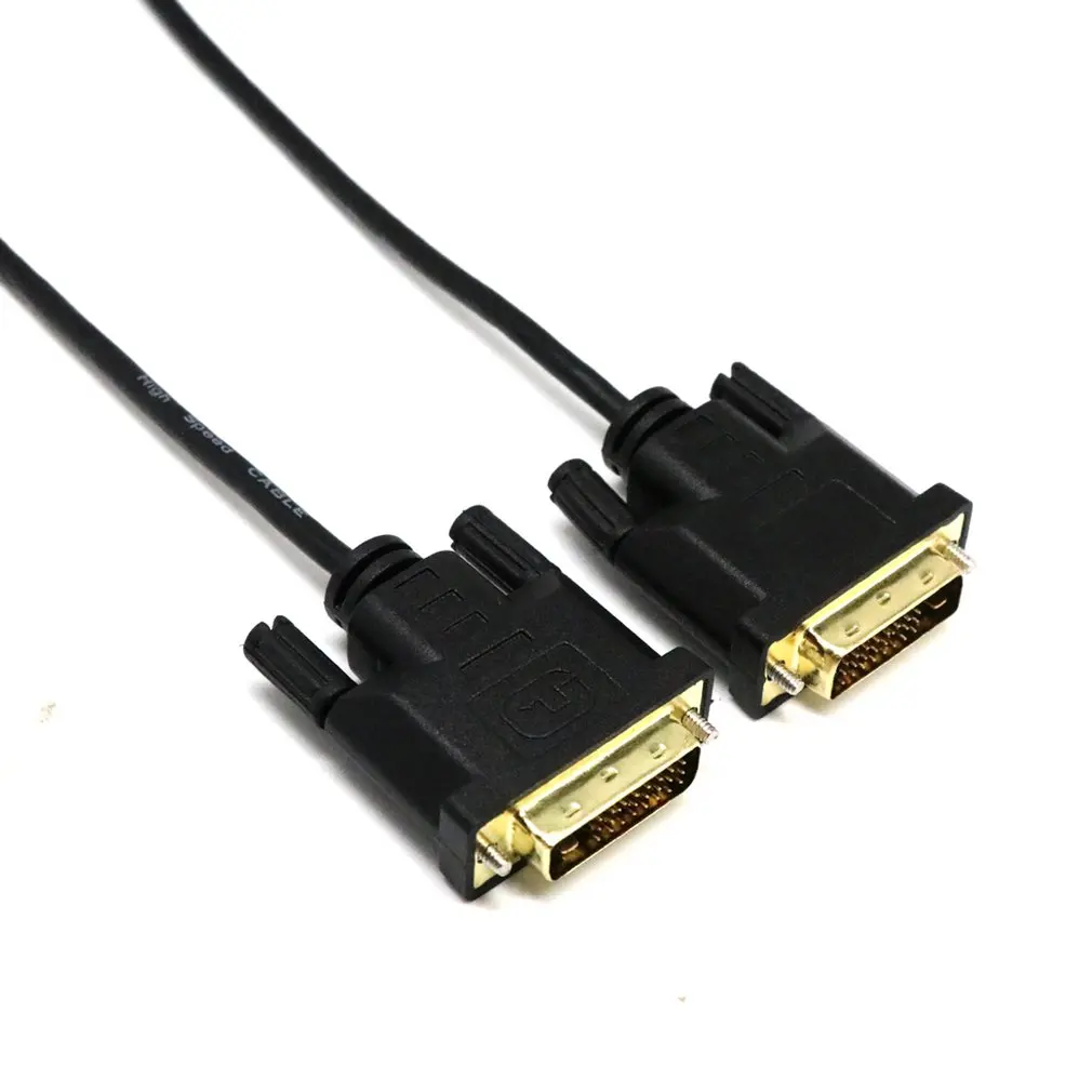 Офис DVI 24+ 1 Pin DVI цифровой видео Dual Link Удлинительный кабель со штыревыми соединителями на обоих концах для подключения к USB кабель конвертер адаптер 0,3/1/2/3 м