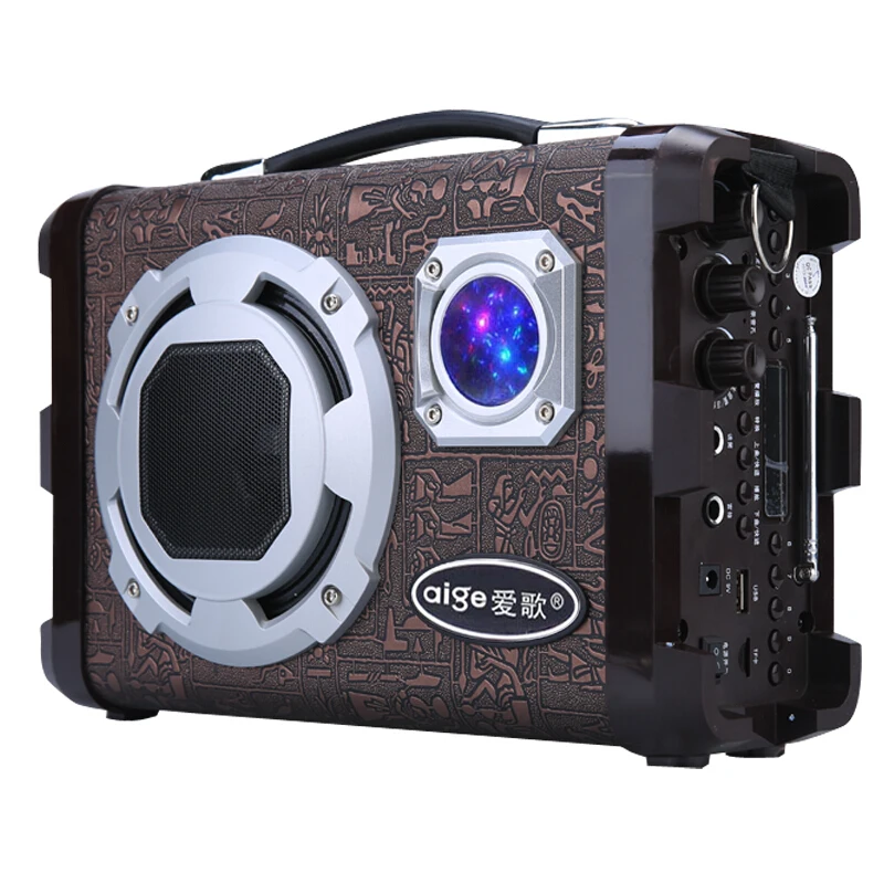 

Q69 Bluetooth Portable Speaker For Guitar MP3 Phone PC DVD 80-108MHZ TF Dance Party FM Radio Receiver 3D Wireless Subwoofer
