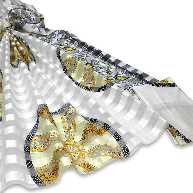 Горячая Распродажа Gahna style с лентой из органзы 4 ярдов+ 2 ярдов африканская атласная шелковая ткань с принтом S191107