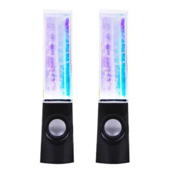 

LED Light Dancing Water Speakers Music Fountain Light Speakers for PC Laptop Phone Portable Desk Stereo Water Dancing Speaker