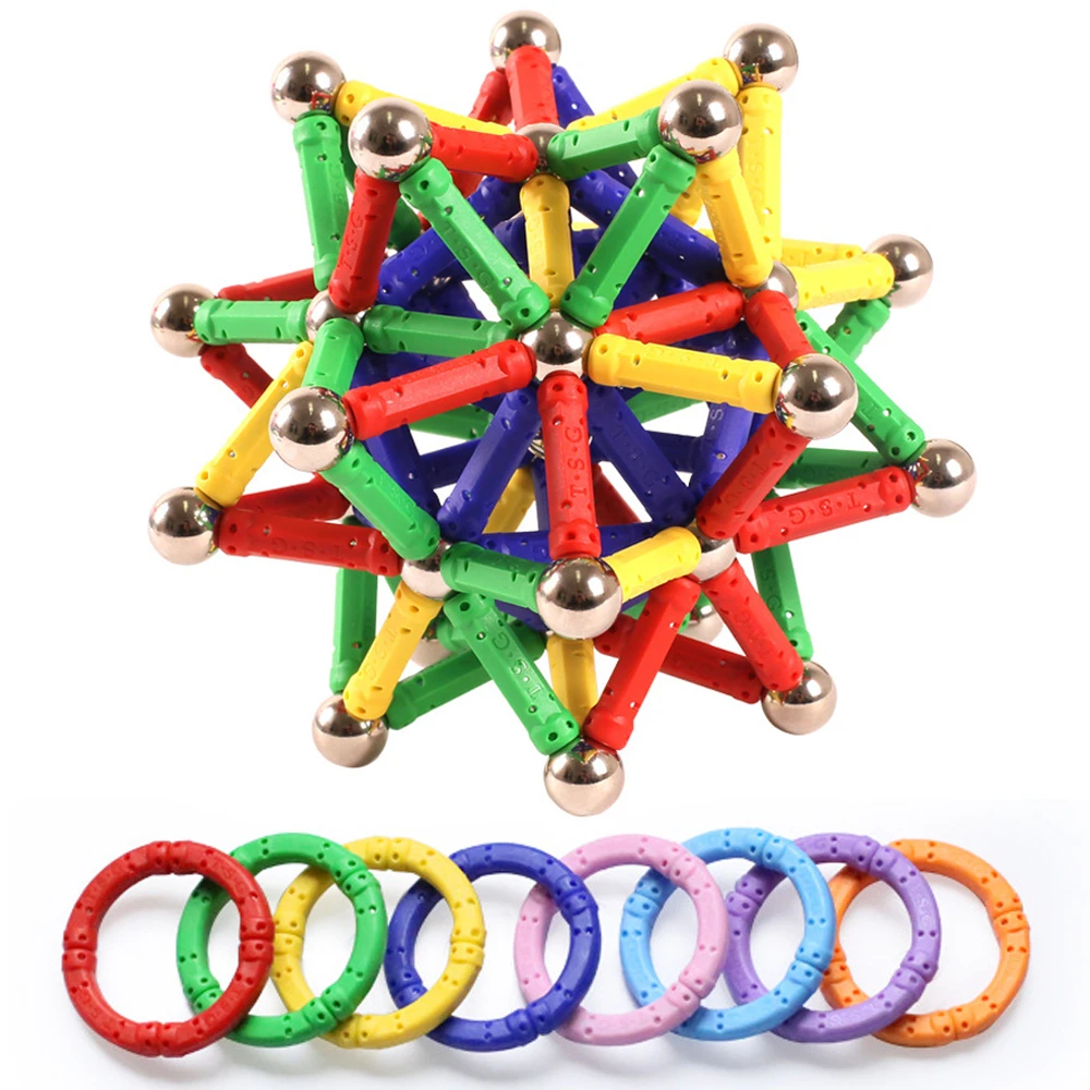 Magnetic sticks and metal balls
