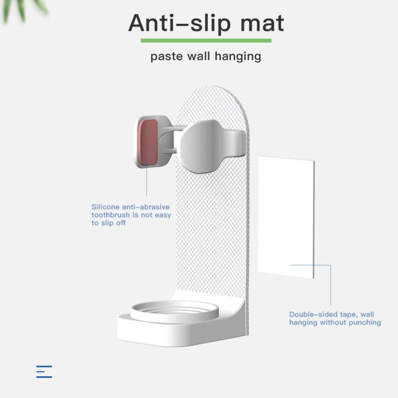 Electric Toothbrush Holder Traceless Rack Wall-Mounted Toothbrush Base Adapt Holder Bathroom Accessories toothbrush holder