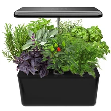 Hidroponia que cresce o sistema, jogo interno do acionador de partida do jardim da erva com diodo emissor de luz cresce a luz, plantador esperto do jardim para a cozinha de casa, automático