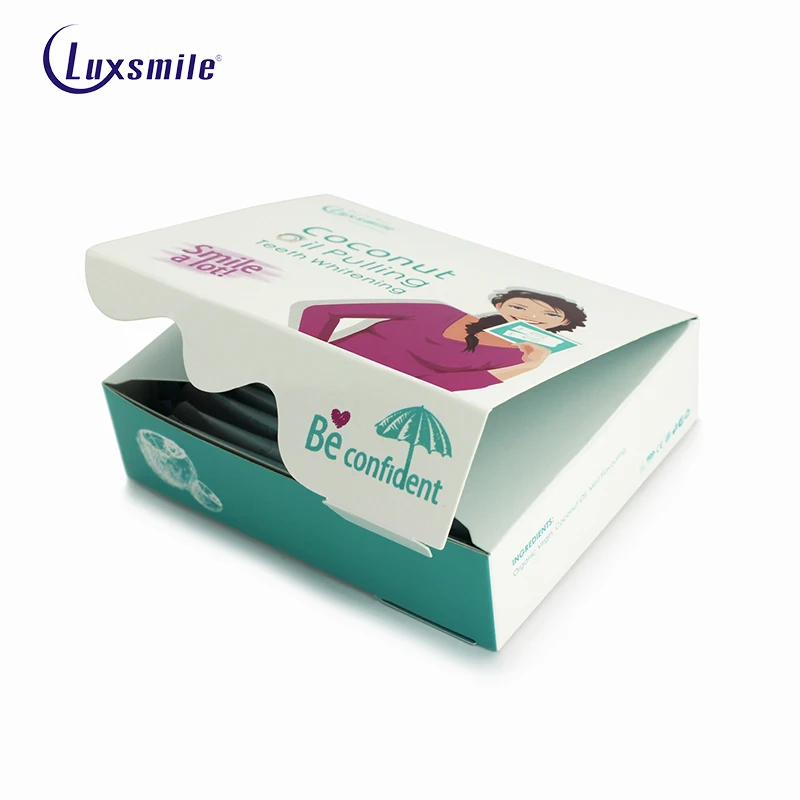 Luxsmile отбеливание зубов кокосовое масло для рта 100% натуральный 14 Саше уход за