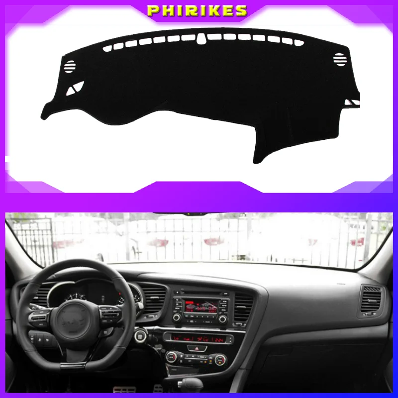 

For KIA Optima TF 2010 2011 2012 2013- 2015 K5 Dashboard Cover Sun Shade Non-slip Dash Mat Pad Carpet Car Stickers Accessories