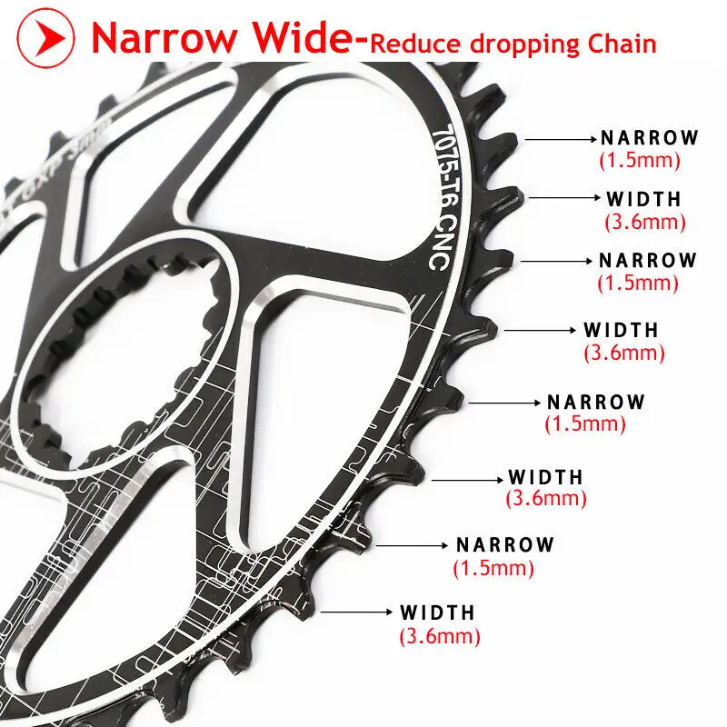 MTB Chainring GXP Offset 3mm Direct Mount Chainring Narrow Wide Chain Ring 32T 34T 36 38T Bike Parts Fit XX1 X9 XO X01 BB30